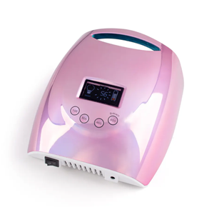 Lampe à ongles UV LED résistante à l'acétone avec poignée de transport, séchoir à vernis gel rose doré, machine de durcissement pour salon, vente en gros - Product Image 4