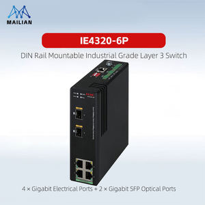 สวิตช์เครือข่ายความน่าเชื่อถือสูง H3C IE4320-6P/6P-AC/12P/12P-UPWR/20P กิกะบิต IP40/IP41 สวิตช์อีเธอร์เน็ตอุตสาหกรรมแบบติดตั้งบนราง DIN - Product Image 2