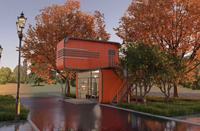 Maison préfabriquée modulaire personnalisée, cabane extérieure Apple pour l'école, le bureau, maisons préfabriquées en conteneurs pour habitation