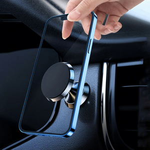 Support de téléphone magnétique pour tableau de bord de voiture, en alliage d'aluminium, aimant puissant, rotatif, non rechargeable, compatible avec toutes les marques de voitures - Product Image 1
