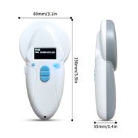 Escáner de microchip para animales con pantalla TFT de 1,44 pulgadas, escáner de chip inalámbrico Bluetooth para mascotas, lector RFID ISO11784/85/