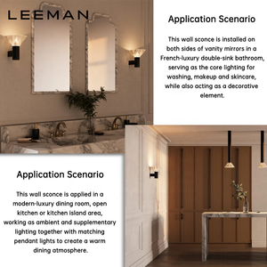 Applique murale LED <span class=keywords><strong>de</strong></span> luxe en albâtre <span class=keywords><strong>IP65</strong></span>, design moderne, luminaire décoratif extérieur pour <span class=keywords><strong>salle</strong></span> <span class=keywords><strong>de</strong></span> <span class=keywords><strong>bain</strong></span>, balcon, jardin, porche - Product Image 5