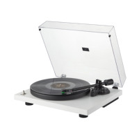 Tourne-disque Hi-Fi HP-H002DC2 amélioré, lecteur de disques vinyles haut de gamme avec coque amovible et contrepoids réglable