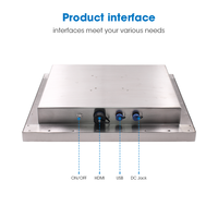 Moniteur à écran tactile industriel IP67 entièrement étanche 12 pouces 15 pouces 17 pouces 19 pouces