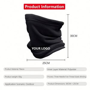 Cache-cou personnalisé pour sports d'hiver en plein air, en polaire doux, coupe-vent et chaud, cache-visage - Product Image 3