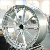 Jantes de course forgées en 2 pièces à déport profond 18 19 20 22 24 pouces 5x112 avec lèvre polie compatibles Xiaomi SU7, YU7, Avatr 06T, 07, 11, 12