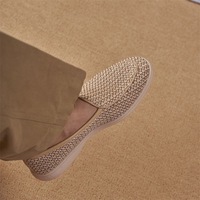 Nouveaux Mocassins Décontractés pour Hommes 2027 – Style Paille Tressée Respirant, Légers et Confortables, à Enfiler, Bout Rond, Semelle Extérieure en Caoutchouc