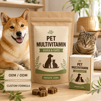 Poudre multivitaminée pour animaux de compagnie en marque privée pour chiens et chats, emballage personnalisé