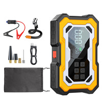 Multifunction 6000mAh Car Jump Starter Portable Air Compressor Tire Inflator Power Bank LED Emergency Light