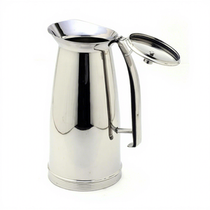 Carafe en acier inoxydable Silicoma Dezire avec finition miroir, couvercle à bascule et levier de commande, qualité alimentaire - Product Image 3