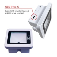 Lecteur de contrôle d'accès TCP/IP avec code QR et carte d'identité, boîtier standard 86, mesure biométrique par empreinte digitale TIMY TM-Q2 pour Windows/Linux