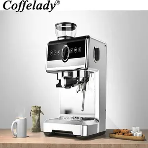 High Pressure Electric Brew Espresso Coffee Makers Machine With Grinder