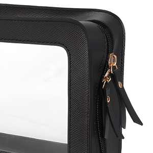Custom logo <b>transparent</b> PVC cosmetic <b>bag</b> toiletries zipper <b>bag</b> with travel MAHJ Tiles <b>bag</b> <b>transparent</b> travel cosmetic <b>bag</b> - Product Image 4