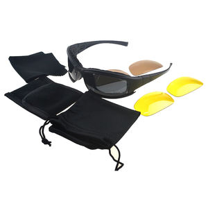 แว่นตาทางยุทธวิธี Somta Factory พร้อมเลนส์เปลี่ยนได้ 3 ชิ้น สำหรับกิจกรรมกลางแจ้ง แว่นตาสำหรับยิงปืน ป้องกันรังสียูวี 400 เหมาะสำหรับทั้งชายและหญิง แว่นตาสำหรับเล่น <span class=keywords><strong>Airsoft</strong></span> - Product Image 5