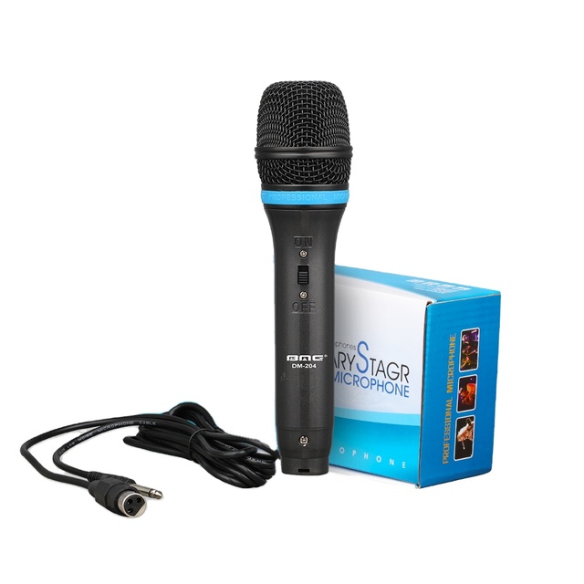 BMG Professional Moving Coil Dynamic Cardioid Unidirectional Vocal Handheld Microphone Includes 15ft XLR Audio Cable to 1/4