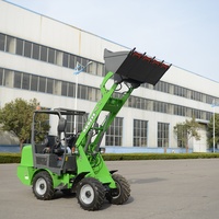 Chargeuse sur pneus électrique EV10, petite chargeuse électrique, capacité de la benne de 0,45 mètre cube, charge maximale de 1000 kg, avec frein à tambour, sûre et fiable