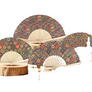New Arrival Custom Vintage Bark Wooden <b>Folding</b> Hand Fans for Wall Hanging Decoration - Product Image 2