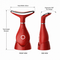 Vente flash : Masseur vibrant 4 en 1 pour le visage et le cou avec télécommande sans fil pour le lifting, le modelage et les soins de beauté de la peau