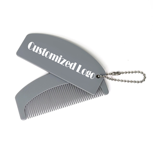 Folding Compact Mirror and Comb, Customized Logo Plastic Comb, Promoted Gifts Mirror and Comb