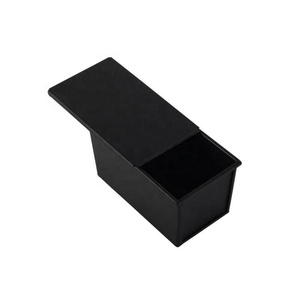 1Lb Capacidad de masa Antiadherente Rectángulo Caja de tostadas plana Pan Pullman Pan con labio - Product Image 1