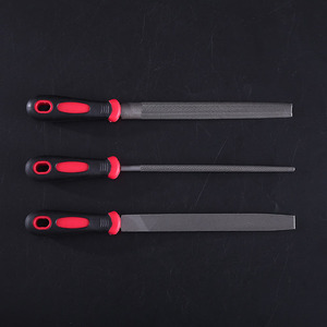 3PCS Professional Steel <strong>File</strong> Set 6/8/10 Inch High Carbon Steel Flat Round Half Round <strong>Hand</strong> <strong>Files</strong> for Metalworking Grinding - Product Image 4
