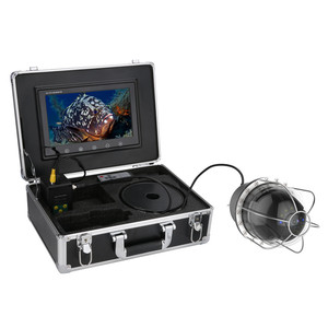 Caméra vidéo de pêche sous-marine 10 pouces 100m, détecteur de poissons, étanche IP68, 20 LED, dôme rotatif à 360 degrés, panoramique rotatif - Product Image 1