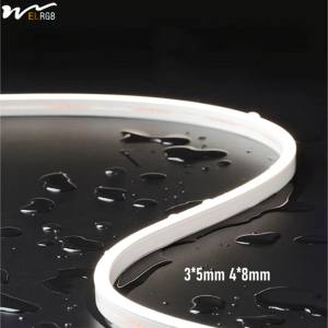 Striscia <span class=keywords><strong>LED</strong></span> Flessibile Ultra-Sottile 3*5mm 4*8mm Impermeabile in Silicone Luce al <span class=keywords><strong>Neon</strong></span> per Illuminazione Paesaggistica Esterna IP65 per Atmosfera - Product Image 1
