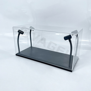 Diecast sở thích sưu tập rõ ràng <span class=keywords><strong>Acrylic</strong></span> hiển thị trường hợp với đèn LED cho quy mô 1/18 Diecast mô hình xe lửa - Product Image 4