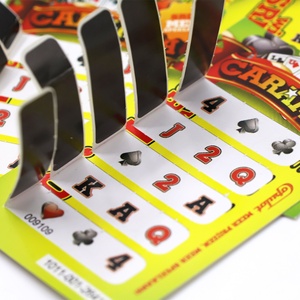Billets de jeu à gratter pour poker, jeu à 5 fenêtres, en papier couché, design personnalisé - Product Image 5