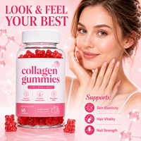 Gummies à la biotine, au collagène et à la kératine avec des vitamines |   Gummies de collagène et biotine à marque privée pour l'éclat des cheveux
