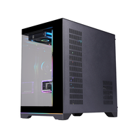 LY Best Glass Pc case Personnalisé Rainbow Fans Micro ATX Verre trempé Spcc Computer Gaming Pc case
