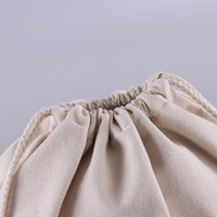 Sac à dos de sport en toile de coton de haute qualité avec logo personnalisé sac à dos en coton durable à cordon