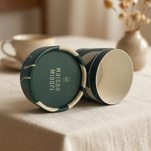 Kemasan Tabung Kertas Kardus Cetak Khusus untuk Daun Teh, Ramah Lingkungan, Kotak Silinder, Pot Kertas Food Grade - Product Image 3