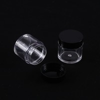 Botol Wadah Kosmetik Plastik Transparan Bulat 10 ml 10g 10 Gram untuk Gel Kuku, Bubuk Glitter, dan Lainnya