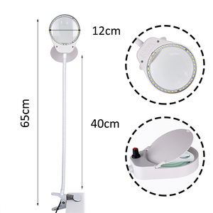 Lampe Loupe LED PD-5S avec Clip <span class=keywords><strong>de</strong></span> <span class=keywords><strong>Table</strong></span> et Éclairage Luminescent, Grossissement 10x, Outil <span class=keywords><strong>de</strong></span> Beauté et Maintenance Électronique - Product Image 2
