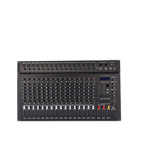 Moniteur d'écouteurs PMX-1608D avec amplificateur, 16 ports USB, fonction Bluetooth, professionnel avec tuner intégré
