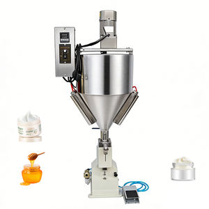 Mezclador y llenador neumático pequeño con calentamiento para mantequilla, queso, miel, crema, loción, champú, salsa, grasa animal, aceite vegetal, jabón y gel - Product Image 3