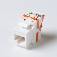 CAT6A CAT6 UTP RJ45 Keystone Jack Tanpa Alat Tipe Putar 8P8C Modul Jaringan RJ45 Keystone Jack 8P8C UTP Modul Jaringan