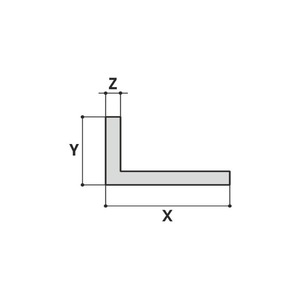 Angolare Lati Disuguali Alluminio Estruso Grezzo Dimensioni Da 15x10x1,5 120x60x6mm Lunghezza 6000 mm Prodotto Categoría Barre - Product Image 6