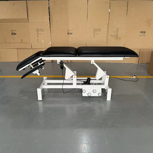 เตียงนวดไฟฟ้าอเนกประสงค์ <span class=keywords><strong>ราคา</strong></span>โรงงาน สำหรับคลินิกกายภาพบำบัดและไคโรแพรคติก ควบคุมแบบคู่ด้วยมอเตอร์ 2 ตัว ขาย - Product Image 4