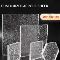 Plaque en acrylique personnalisée - Service de découpe de feuilles en plastique acrylique texturé - Pour l'artisanat DIY, diffuseurs d'éclairage, intérieur moderne