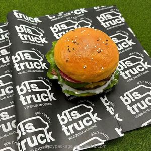 Custom Printed Grease-Proof Biodegradable Butter <b>Wrapping</b> <b>Paper</b> Coated Sandwich Wax Packaging for <b>Burgers</b> and Food - Product Image 3