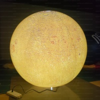 Ballon publicitaire gonflable géant en PVC de 1,5 m, personnalisé, à LED, changeant de couleur, pour exposition sur le thème de la nuit culturelle/de l'espace