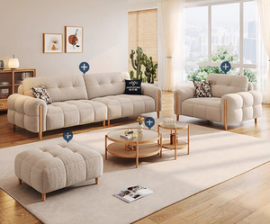 Sofás <span class=keywords><strong>italianos</strong></span>, sofás de nube, sofás de lujo para sala de estar, conjunto de muebles, sofá modular moderno con marco de madera maciza - Product Image 2