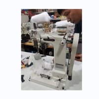 Machine à coudre industrielle à point de chaînette KansaiSpecial SPX211E à bras articulé pour gants, adaptée à divers matériaux de gants