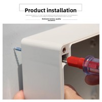 Boîtier de distribution extérieur étanche en plastique ABS série AG YC pour surveillance de sécurité et interrupteur d'alimentation