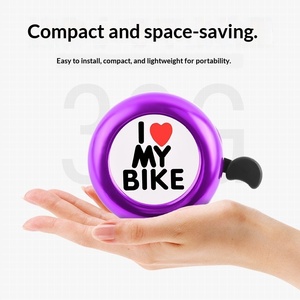Sonnette de vélo de montagne en aluminium calibre 22, super forte et longue portée, pour vélo d'équilibre pour enfants, avec logo I LOVE MY BIKE, accessoires mignons - Product Image 4