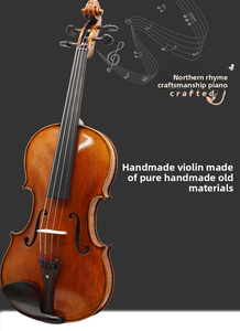 Violín CHENTUO CT1.62 Hecho a Mano para Estudiantes, Tapa de Abeto Sólido, Arce Flameado, Arco de Fibra de Carbono, Diapasón de Ébano, Madera - ¡El Más Vendido! - Product Image 5