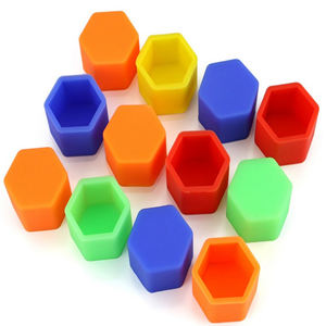 17/19/21 مللي متر السيارات عجلة صامولة عروة واقية مركبة محور عجلات يغطي سيليكون سيارة عجلة الجوز غطاء المسمار - Product Image 1