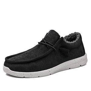 Mocassins Bateaux Classiques en Gros, Taille <span class=keywords><strong>48</strong></span>, Velours Côtelé Doublés Fourrure pour Hommes, Nouveauté Décontractée - Product Image 6